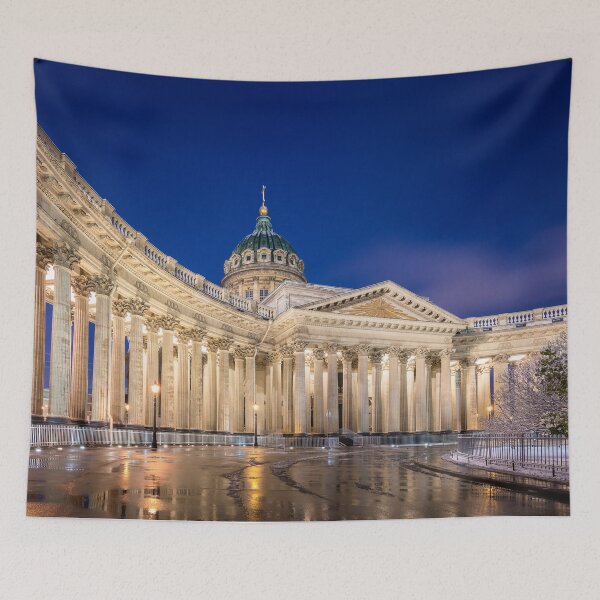 Item preview, Kazan Cathedral in Saint Petersburg, Russia at night designed and sold by mitzobs.