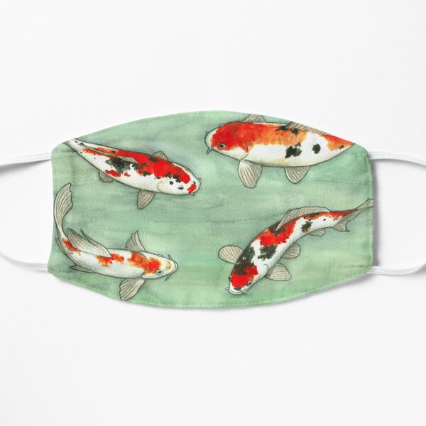 La ronde des carpes koi Masque sans plis