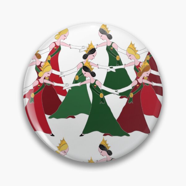 Item preview, 12 Days of Christmas 9 Ladies Dancing designed and sold by podartist.