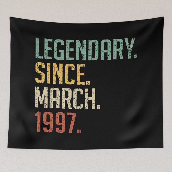 Item preview, Legendary Since March 1997 24th Birthday Gift 24 Years Old Vintage March 1997 designed and sold by Takatv.