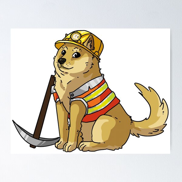 Artikel-Vorschau von Dogecoin Mining Doge, designt und verkauft von JuicySchinken.