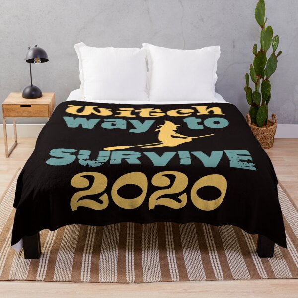 Item preview, Witch Way To Survive 2020 - Funny Witch And Text Halloween Gift Idea designed and sold by leo121687.