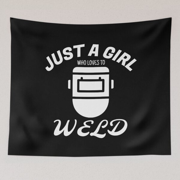 Item preview, Just A Girl Who Loves Welding designed and sold by jacks-tees.