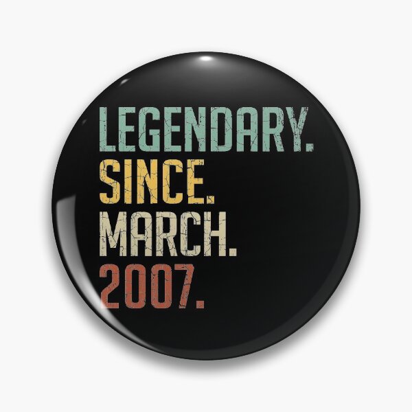 Item preview, Legendary Since March 2007 14th Birthday Gift 14 Years Old Vintage March 2007 designed and sold by Takatv.