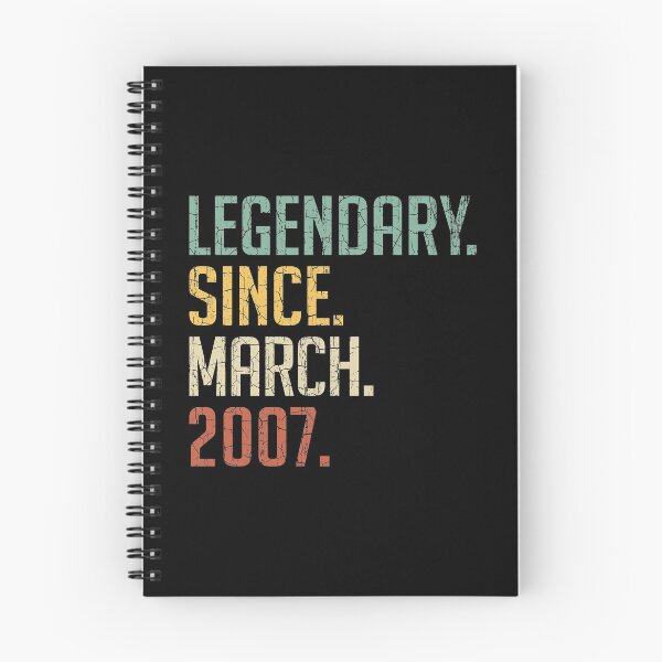 Item preview, Legendary Since March 2007 14th Birthday Gift 14 Years Old Vintage March 2007 designed and sold by Takatv.