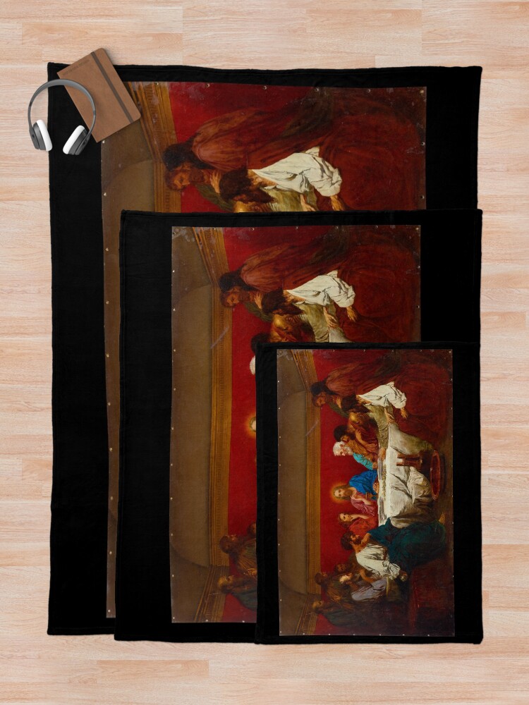 Alternate view of Last Supper - Henryk Siemiradzki - c1876 Throw Blanket