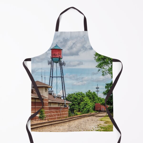 Item preview, Urban Water Tower And Train Tracks designed and sold by mljdwhite.
