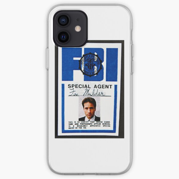 fox mulder badge iPhone Soft Case