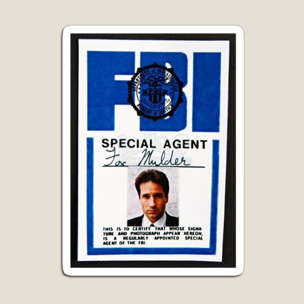 Item preview, fox mulder badge designed and sold by wendyrodgers.