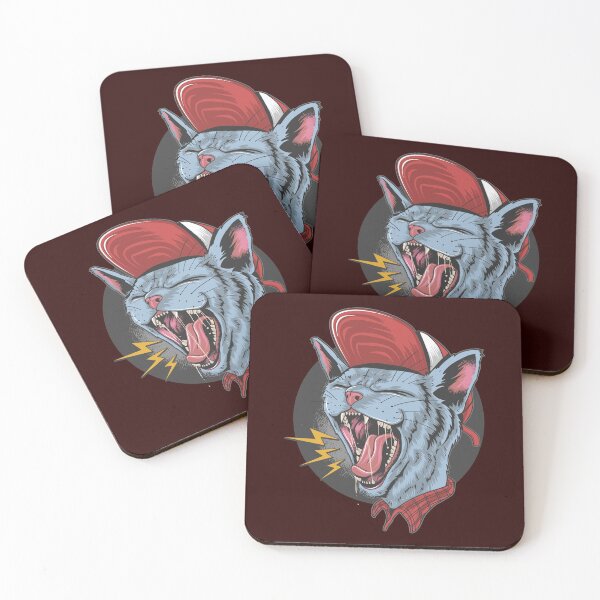 Item preview, Cat screaming rock 'n' roll designed and sold by kalud-zoldyck.