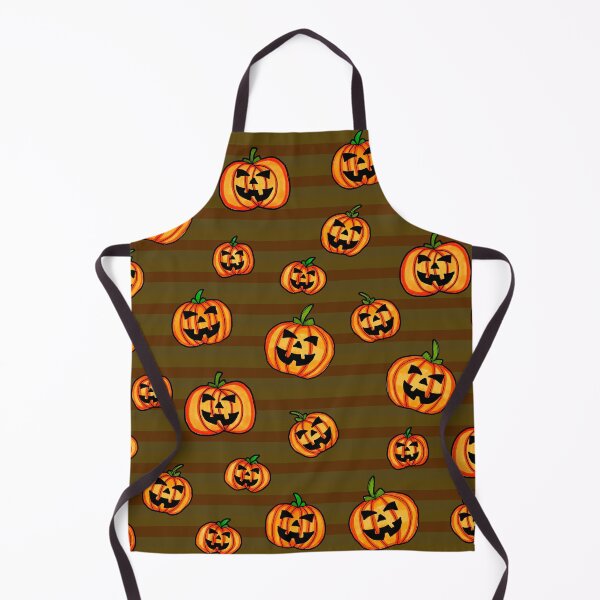 Item preview, Jack o Lanterns Halloween Pumpkin Stripy Pattern designed and sold by Harriet Linton.