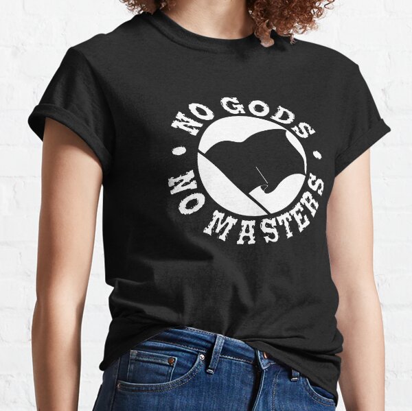 Vista previa del artículo con la obra «Antifa - No Gods No Masters», diseñado y vendido por Merch-For-All.