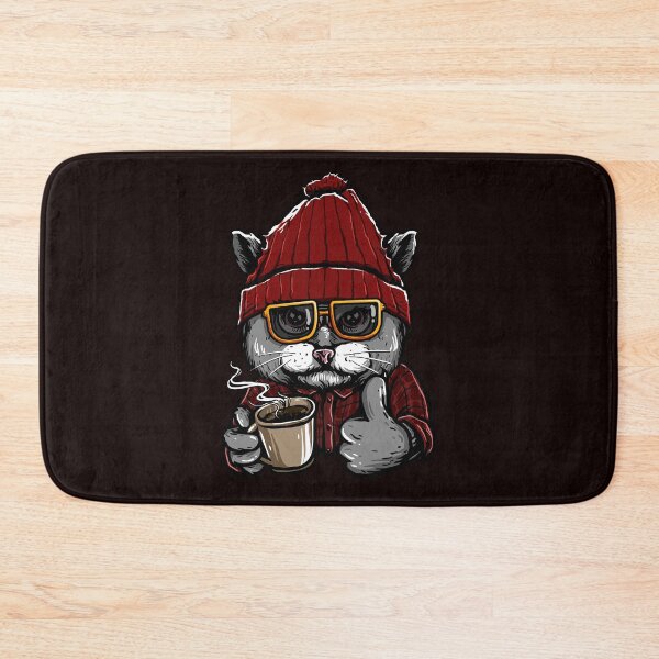 Item preview, Cat drinking morning coffee designed and sold by kalud-zoldyck.
