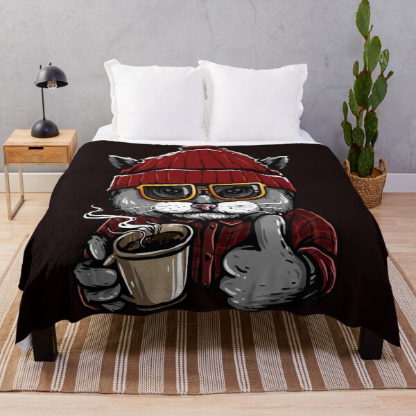 Item preview, Cat drinking morning coffee designed and sold by kalud-zoldyck.