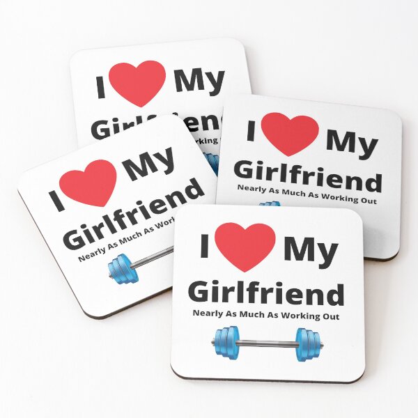 Item preview, I Love My Girlfriend Nearly As Much As Working Out designed and sold by printgaff.