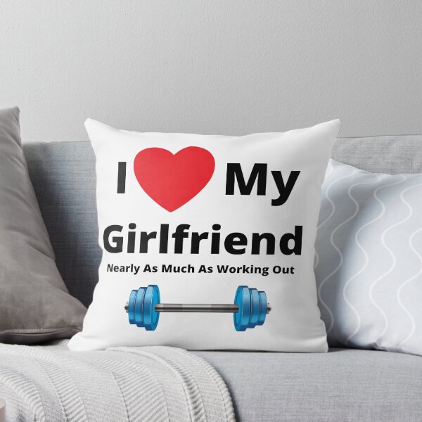 Item preview, I Love My Girlfriend Nearly As Much As Working Out designed and sold by printgaff.