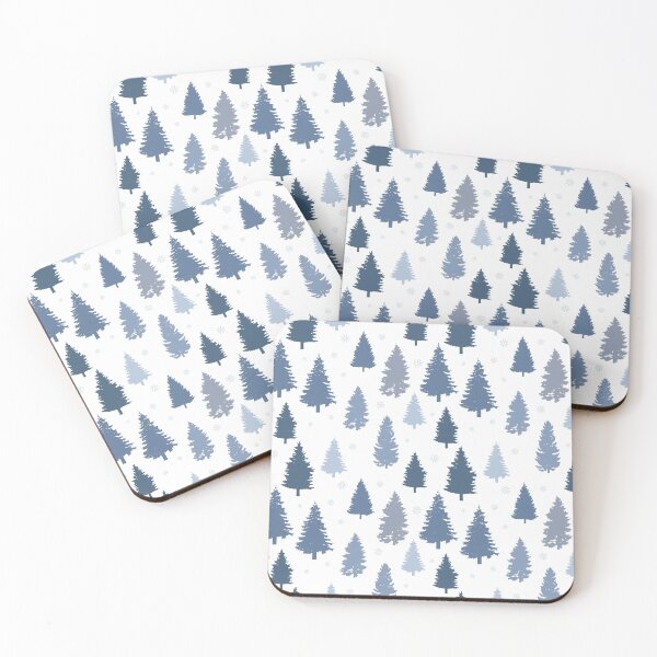Item preview, Winter Wonderland - Pines & Snowflakes designed and sold by HeatherPore.