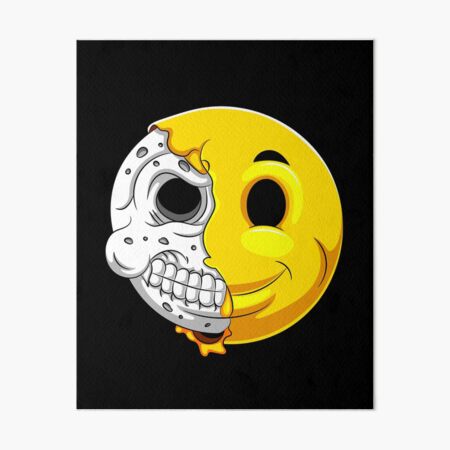 Scary emoji Art Board Print