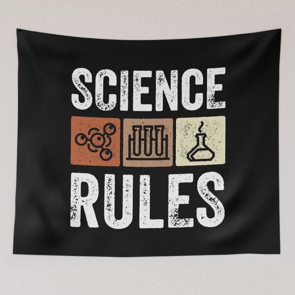 Item preview, Science Rules Student Teacher Scientist Humor Vintage Retro designed and sold by lxmag.
