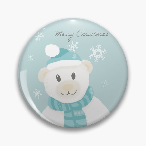 Item preview, Christmas bear with scarf and hat is wishing you a Merry Christmas designed and sold by kittyvdheuvel.