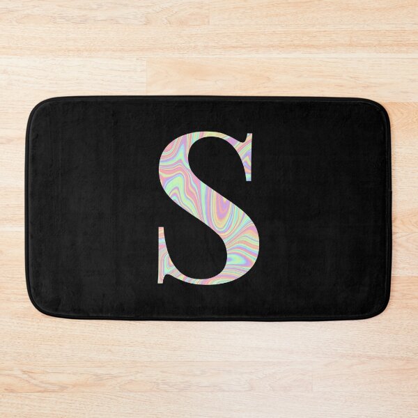 Item preview, Letter S Holographic Liquid Marble Effect Rainbow Alphabet designed and sold by Sour Soul.