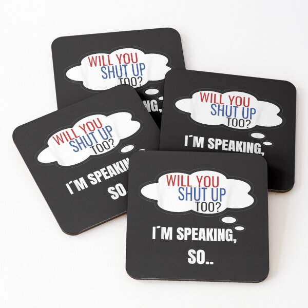 Item preview, I'm speaking debate 2020 will you shut up too in tought  designed and sold by JoanneHughes.