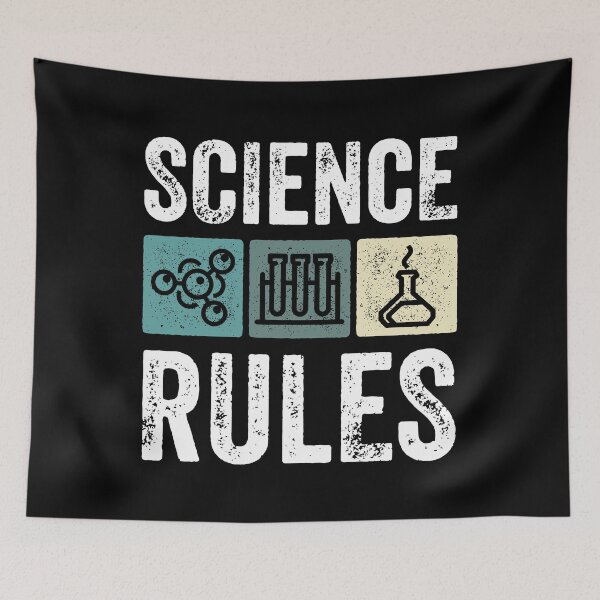 Item preview, Science Rules Teacher Student Scientist Humor Vintage Retro designed and sold by lxmag.