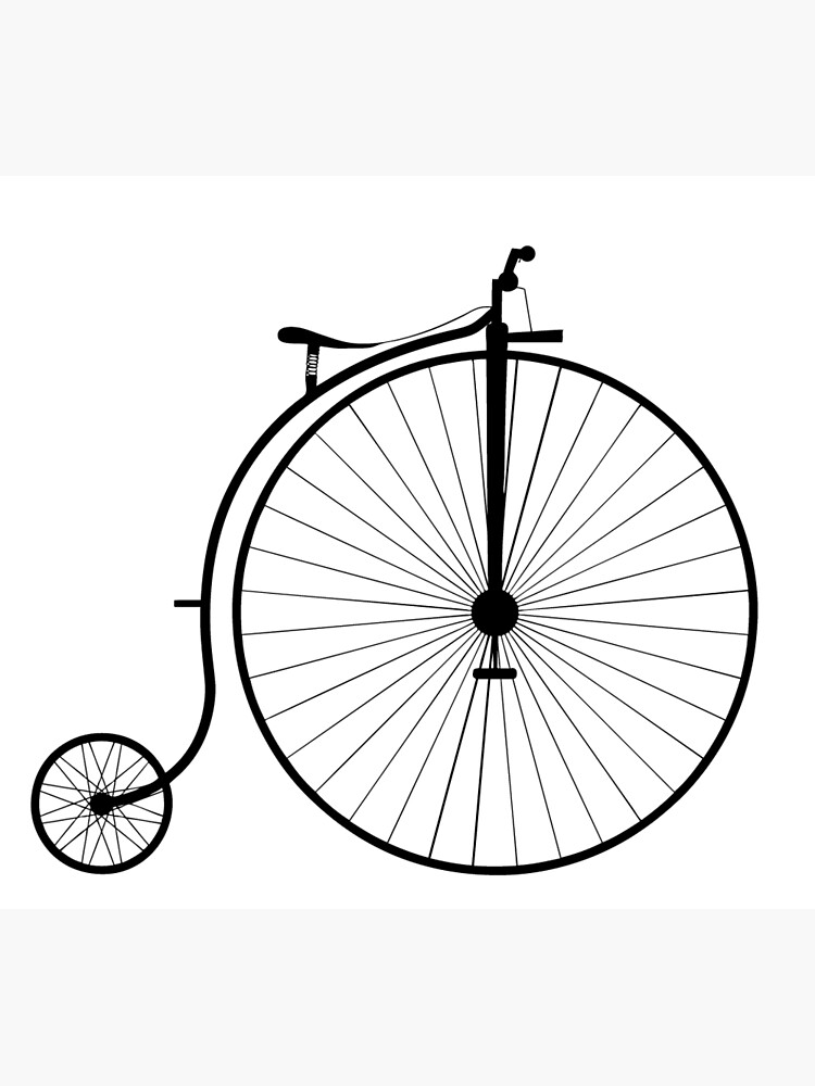 a penny farthing bicycle