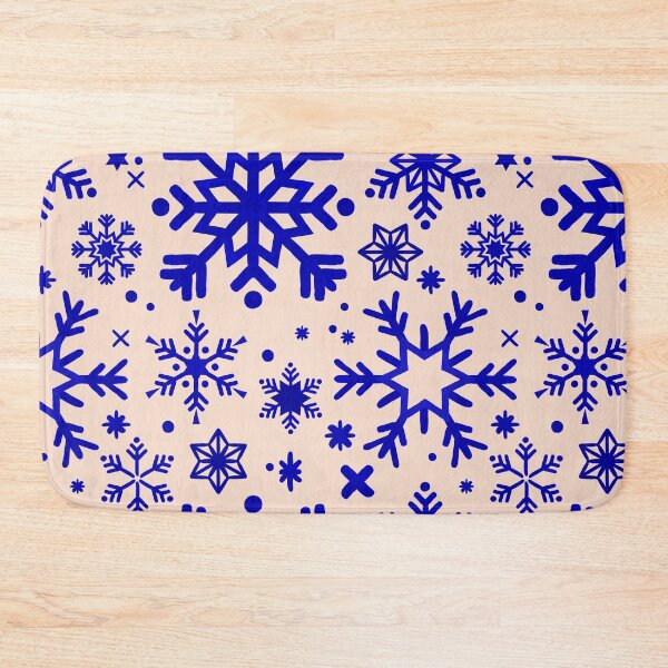 Item preview, Snowflake Collection – Blue & Blush designed and sold by Cat Coquillette.