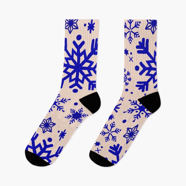 Item preview, Snowflake Collection – Blue & Blush designed and sold by Cat Coquillette.