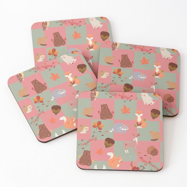Item preview, Christmas Winter Animal checkered Pattern designed and sold by NomadMessenger.