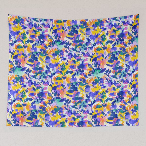 Item preview, Boundless colorful abstract watercolor floral designed and sold by Jacqueline Maldonado.