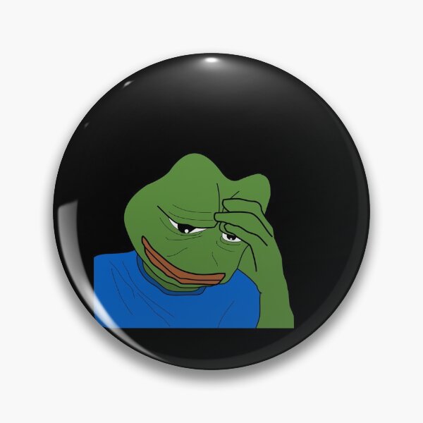 Item preview, Pepe the frog meme thinking designed and sold by Omeris.