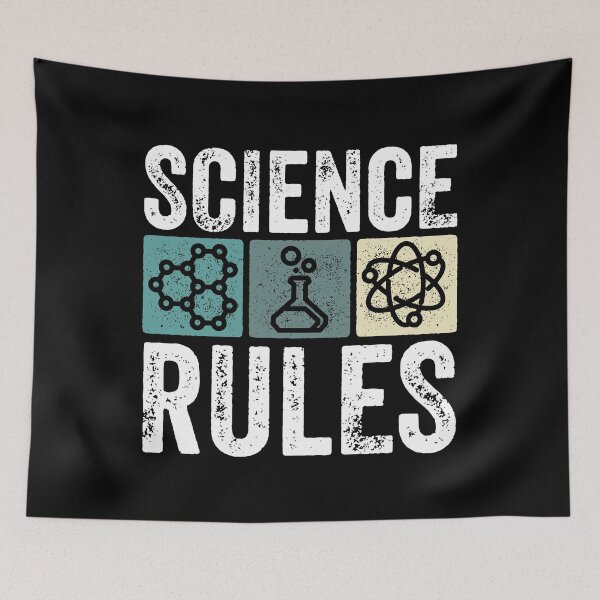 Item preview, Science Rules Teacher Student Scientist Humor Vintage Lab designed and sold by lxmag.