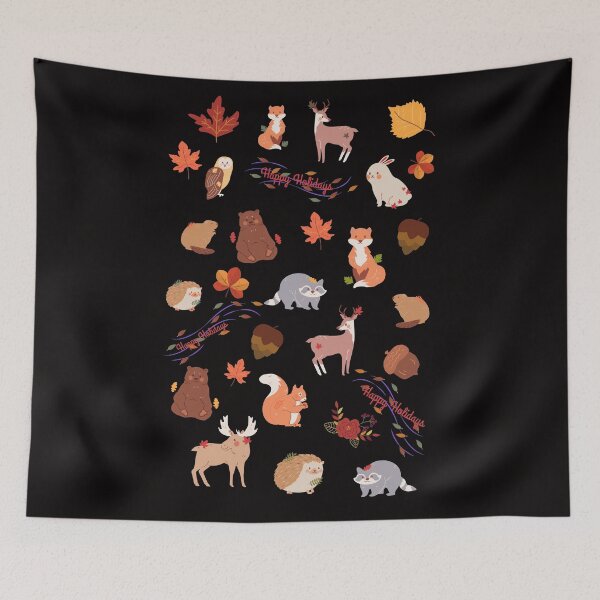 Item preview, Christmas Winter Animal Pattern designed and sold by NomadMessenger.