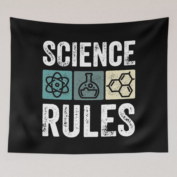 Item preview, Science Rules Teacher Student Scientist Humor Vintage Retro designed and sold by lxmag.