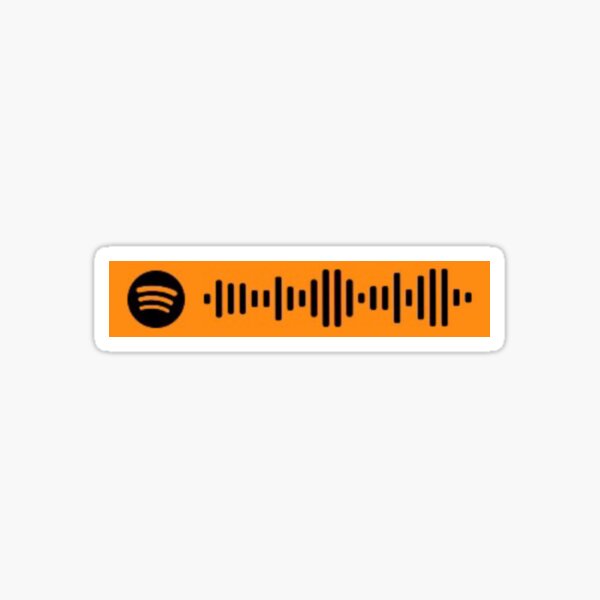 Funny Spotify Code Stickers Redbubble - ding ding yeah go cracy roblox id