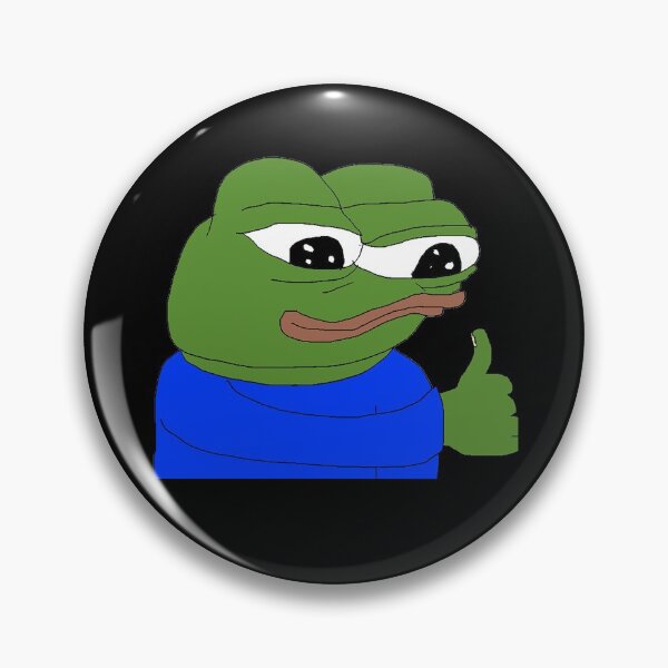 Item preview, Pepe the frog meme thumb up designed and sold by Omeris.