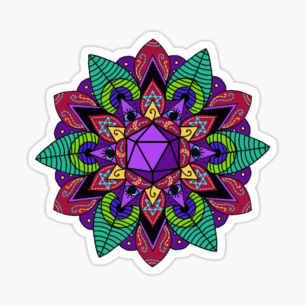 Mollymauk mandala Sticker