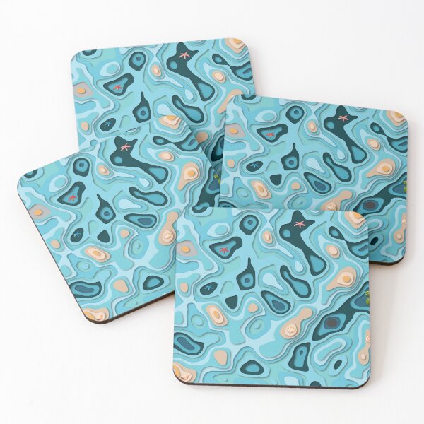 Item preview, Paper cut design with blue ocean,sea turtle designed and sold by ShopThousand.