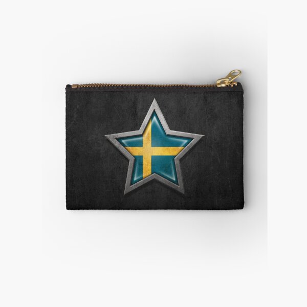 Item preview, Swedish Flag Inside of an Aged and Scratched Star designed and sold by JeffBartels.
