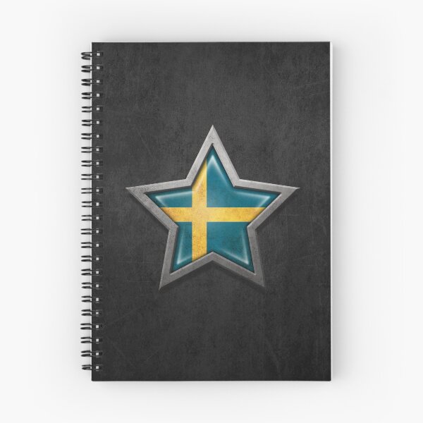 Item preview, Swedish Flag Inside of an Aged and Scratched Star designed and sold by JeffBartels.