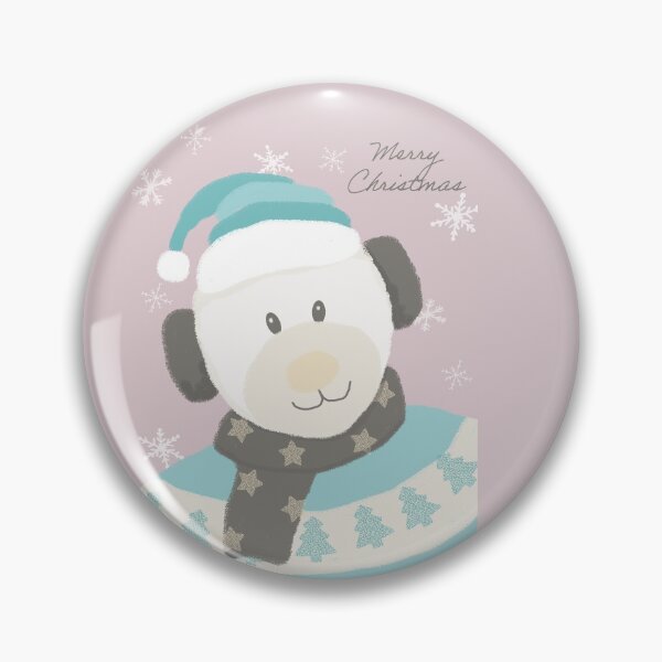Item preview, Christmas teddy bear with scarf, hat, ear muffs and knitted sweater designed and sold by kittyvdheuvel.