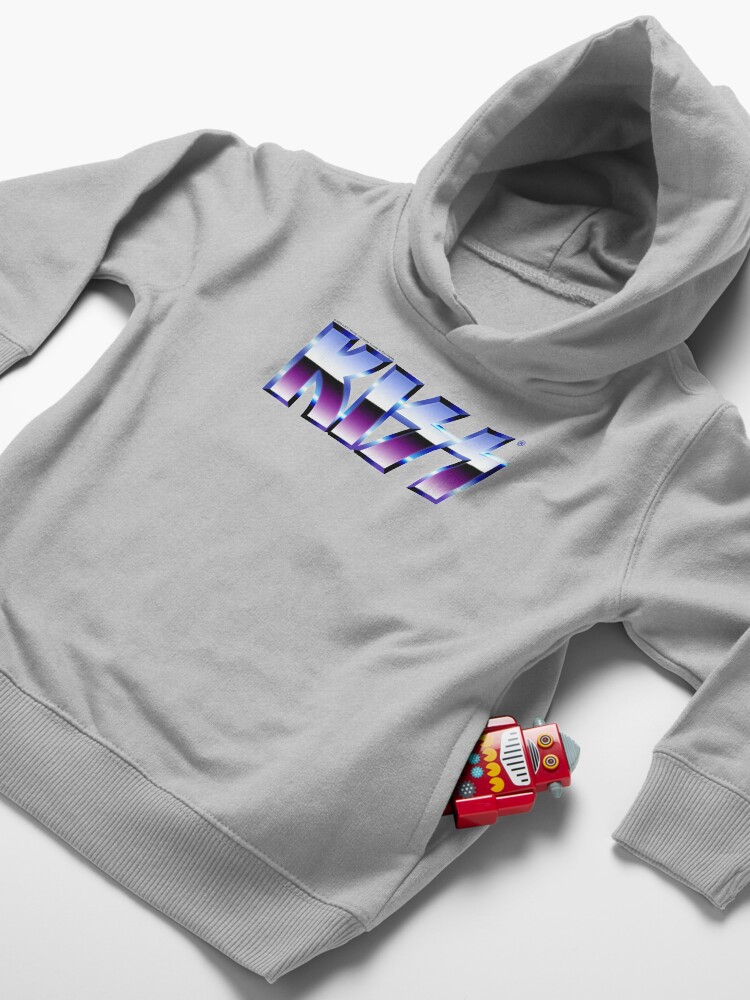 Alternate view of Kiss Logo Chrome Toddler Pullover Hoodie
