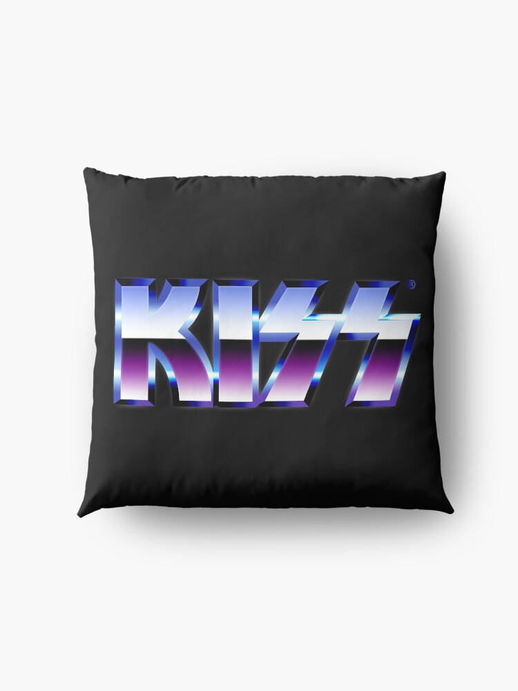 Alternate view of Kiss Logo Chrome Floor Pillow