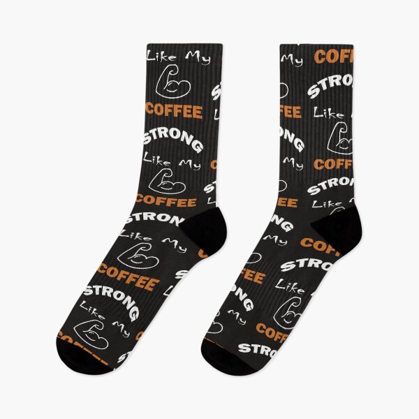Item preview, I'm Strong Like My Coffee,  Srtong and Hot Like My Coffe, Coffee Addict Lover,gym and doing workouts,Funny Coffee Saying, Minimalist Gift Idea. designed and sold by Geeks-Design.