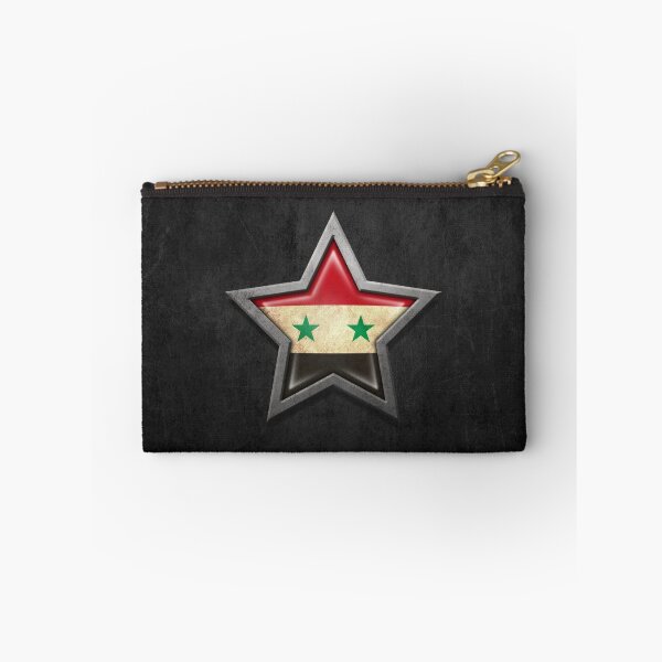 Item preview, Syrian Flag Inside of an Aged and Scratched Star designed and sold by JeffBartels.