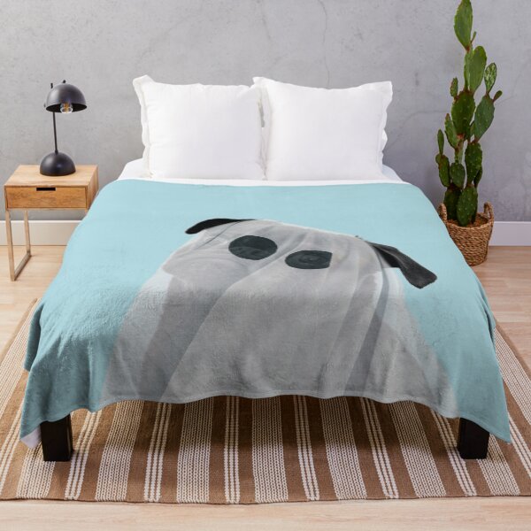 Item preview, Animal ghost pug in blue designed and sold by ESCAPZ.