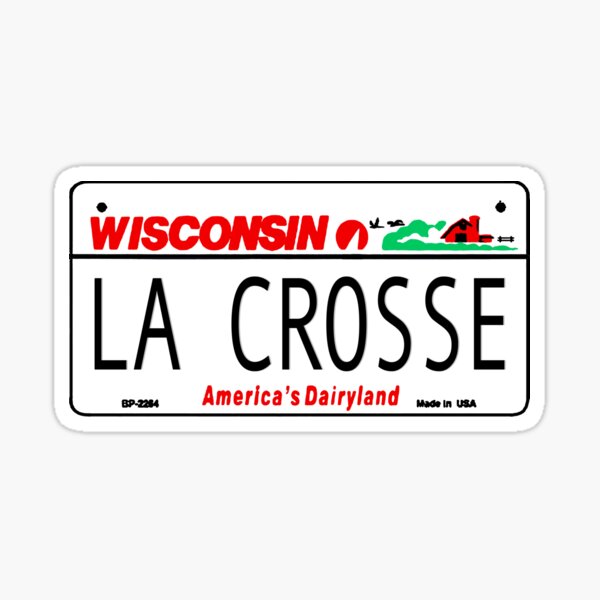 Item preview, La Crosse Wisconsin License Plate Design designed and sold by zsonn.