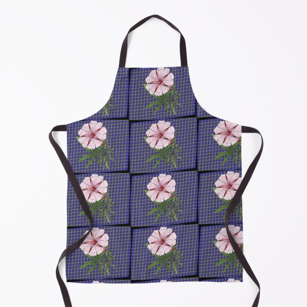 Item preview, Pretty Flower on Blue plaid designed and sold by OrangeEden.